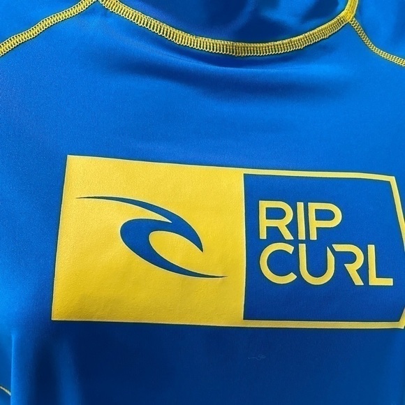 Rip Curl Kids Rash guard Wave Long Sleeve UV Swim Beach Surfing Tee Sz M - Picture 8 of 10
